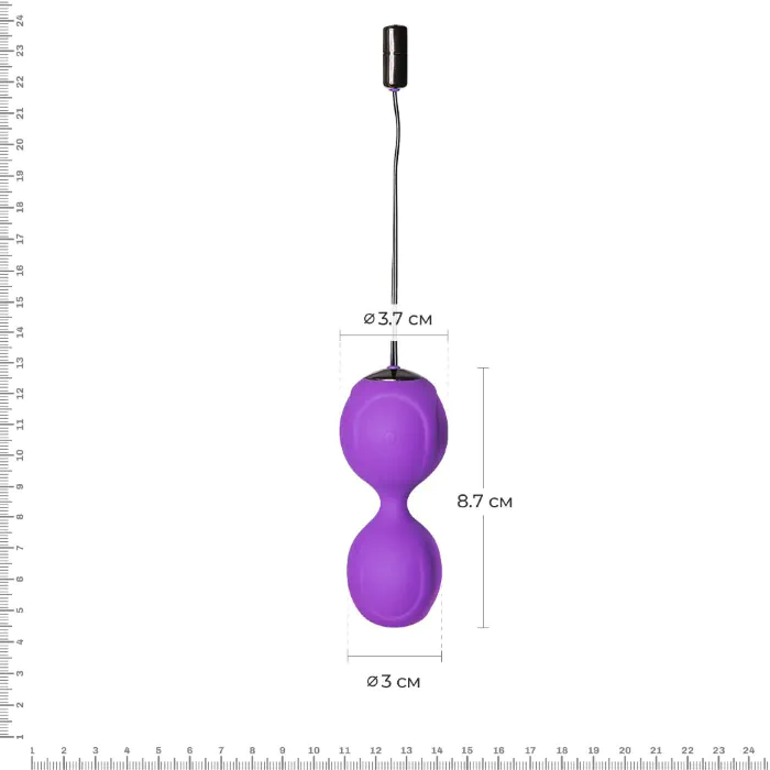 Вагінальні кульки з вібрацією Adrien Lastic Kegel Vibe — фото 2