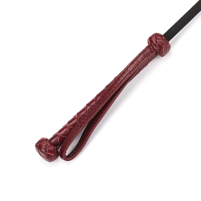 Шльопалка-сердечко Liebe Seele Wine Red Riding Crop with Heart-Shape Tip — фото 2