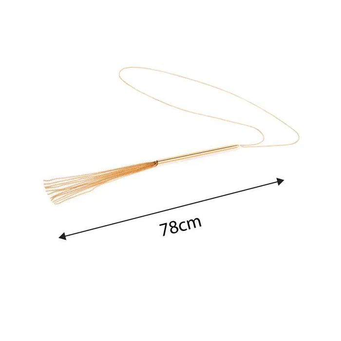 Ланцюжок батіг на шию Bijoux Indiscrets MAGNIFIQUE Necklace Whip - Gold — фото 6