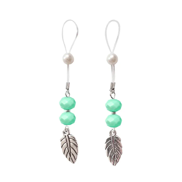 Прикраса для сосків Art of Sex Nipple Jewelry Leaf Mint