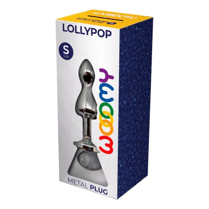 Металева анальна пробка Wooomy Lollypop Double Ball Metal Plug S — фото 3