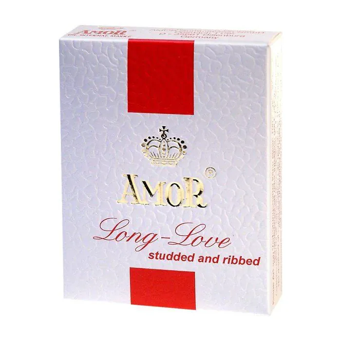 Amor Long Love Ribbed and Studded 3 шт