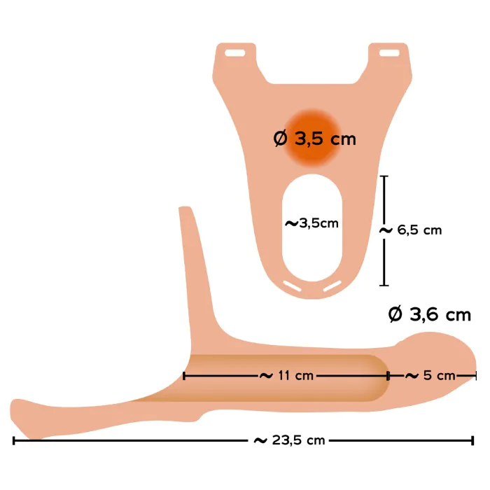 Страпон Silicone Strap-on Medium — фото 8