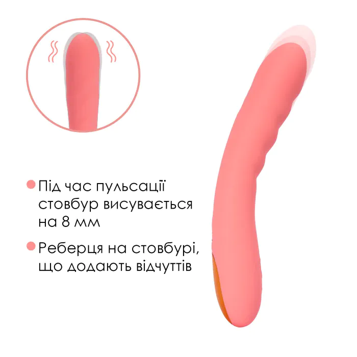 Смарт-вібратор з пульсацією Svakom Ava Neo Peach Pink — фото 7
