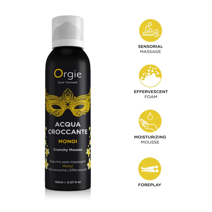 Масажна пінка Orgie Acqua Croccante Monoi ефект бульбашок, що лопаються — фото 3