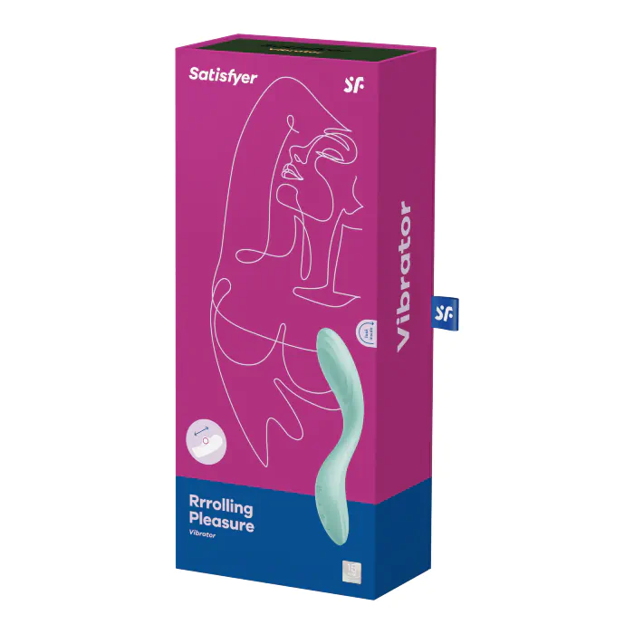 Вібратор із перлинною стимуляцією точки G Satisfyer Rrrolling Pleasure Mint — фото 7