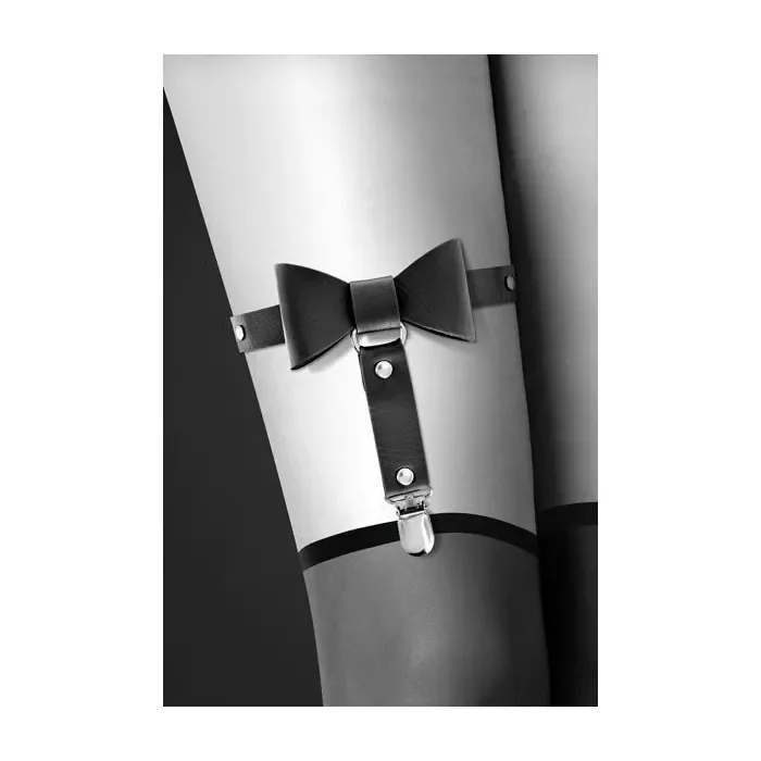 Гартер на ногу Bijoux Pour Toi WITH BOW Black — фото 3