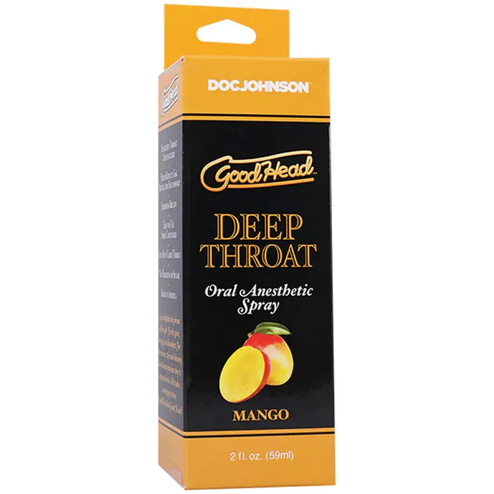 Спрей для мінету Doc Johnson GoodHead DeepThroat Spray Mango 59 мл — фото 3