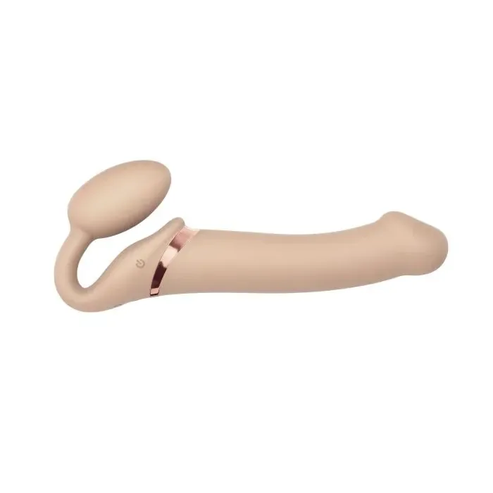 Безремневий страпон із вібрацією Strap-On-Me Vibrating Flesh L — фото 6