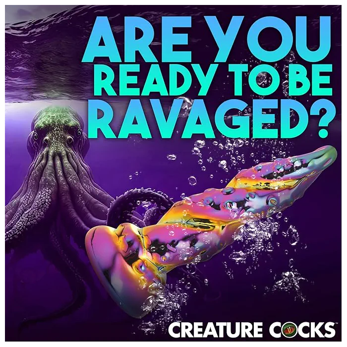 Фалоімітатор Creature Cocks Enchanting Rainbow Glass Dildo — фото 5