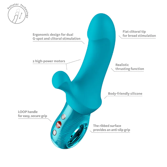 Пульсатор Fun Factory Bi Stronic Curve Aquamarine — фото 8