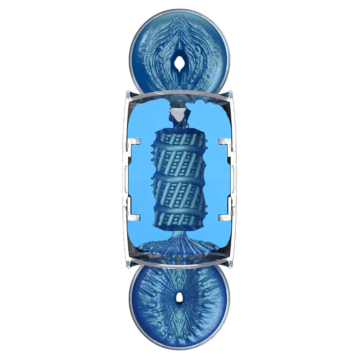 Мастурбатор Fleshlight Quickshot Alien Metallic Blue — фото 9