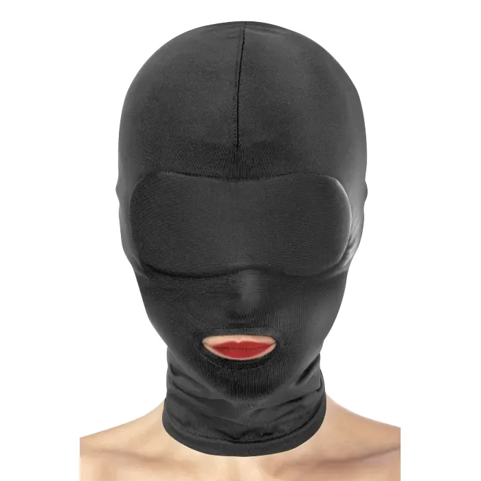 Маска для БДСМ з відкритим ротом Fetish Tentation Black