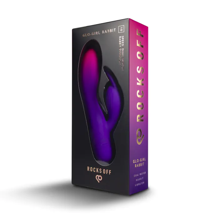 Вібратор Rocks Off Glo Girl Rabbit — фото 7