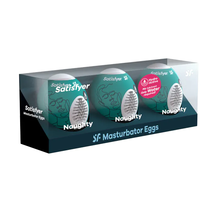 Набір мастурбаторів Satisfyer Egg Set Masturbator Naughty 3шт — фото 2