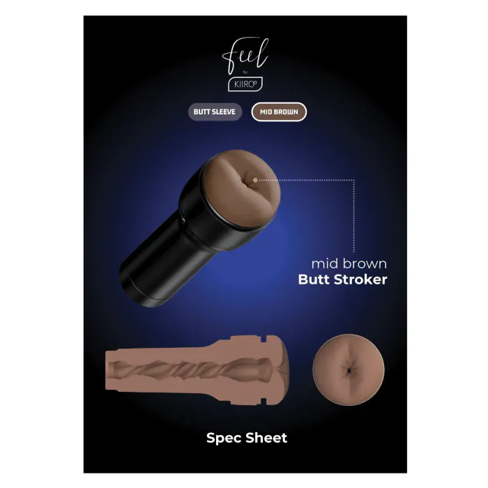 Мастурбатор-попа Kiiroo Feel Stroker Butt Mid Brown для секс-машини Kiiroo Keon — фото 8
