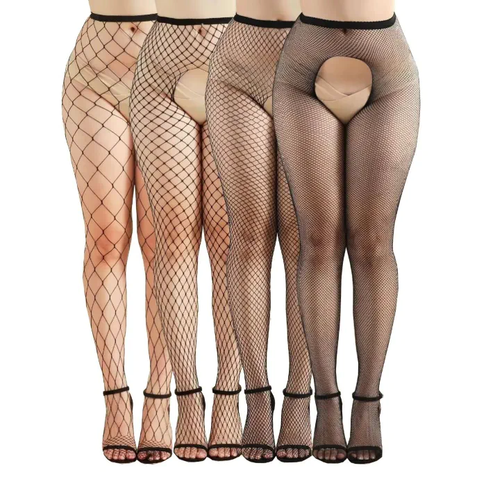 Комплект колготок JSY WW7040-open Black One Size 4 шт