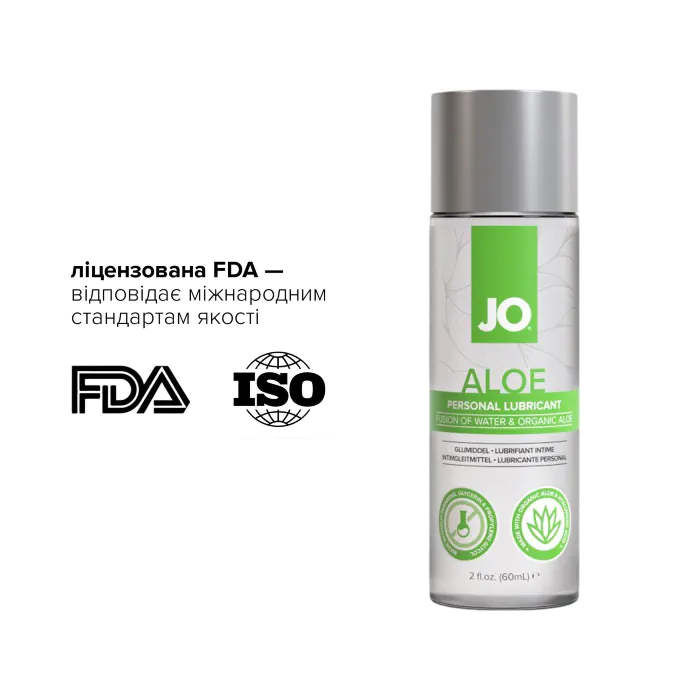 Лубрикант JO H2O Waterbased Aloe 60 мл — фото 6