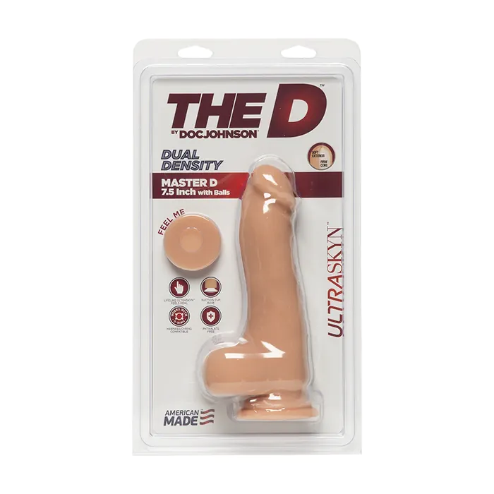 Фалоімітатор Doc Johnson The D - Master D - 7.5 Inch With Balls - ULTRASKYN — фото 2