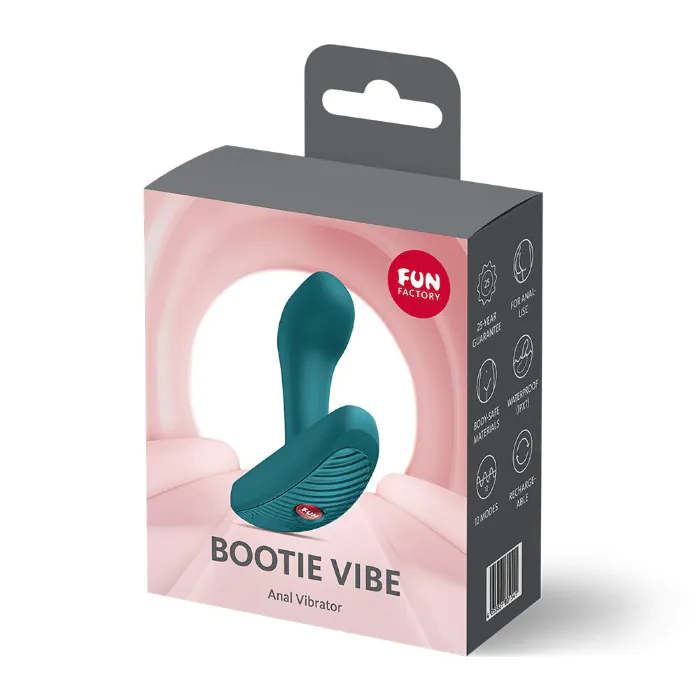 Анальна пробка Fun Factory Bootie Vibe Bottle Green — фото 10