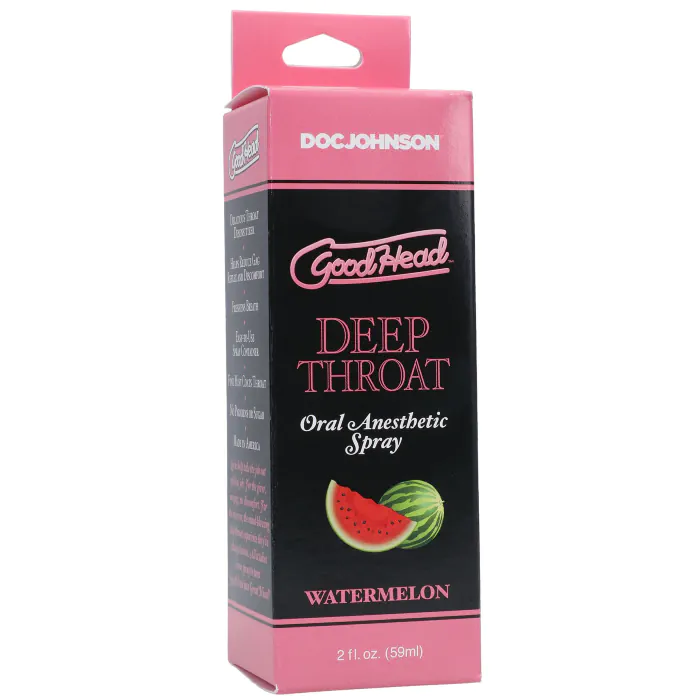 Спрей для мінету Doc Johnson GoodHead DeepThroat Spray Watermelon 59 мл — фото 2