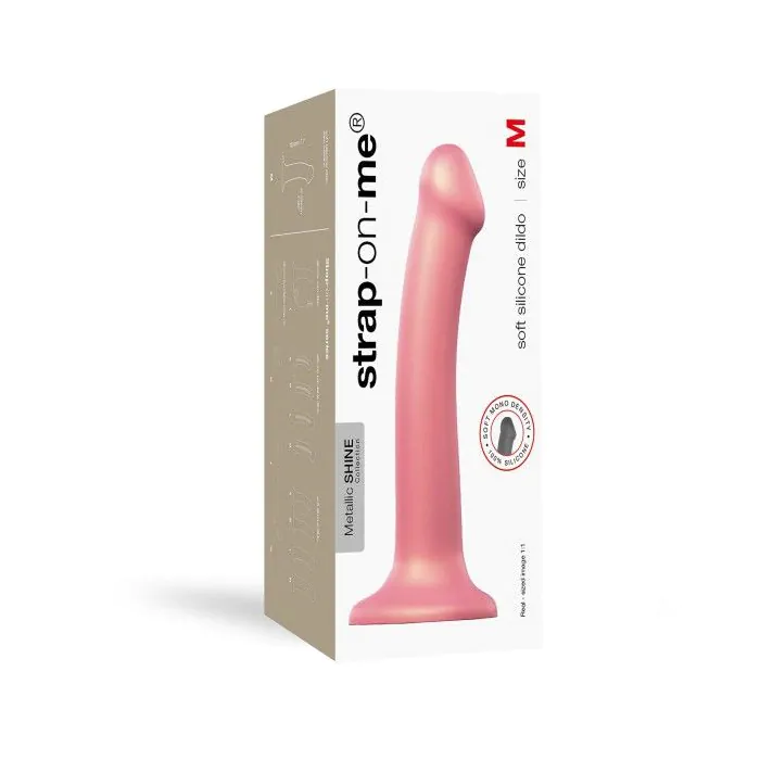 Насадка для страпону Strap-On-Me Mono Density Dildo Rose M діам. 33 см