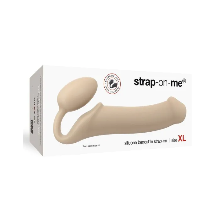 Безремневий страпон Strap-On-Me Flesh XL — фото 3