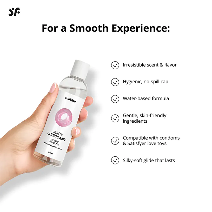Анальна змазка силіконова Satisfyer Juicy Lubricant Booty Silicone 150 мл — фото 6