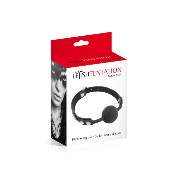Кляп Fetish Tentation Silicone Gag Ball Black — фото 2