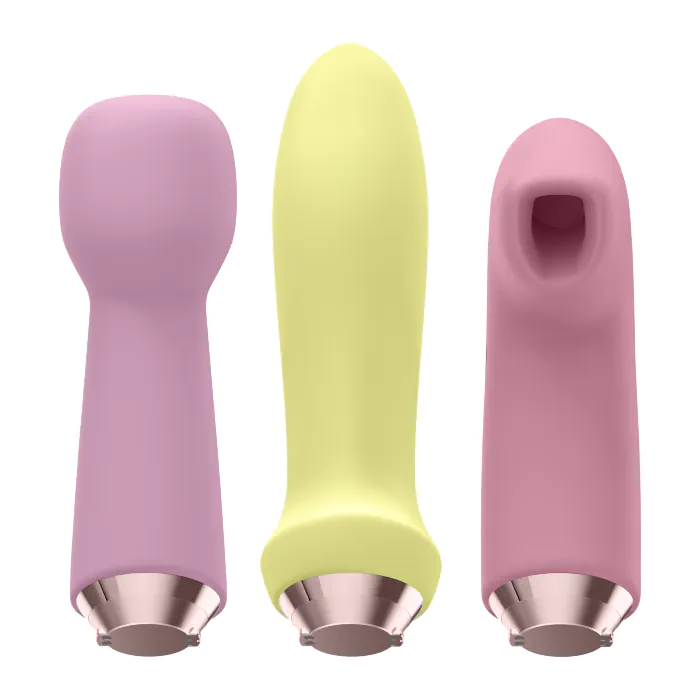 Мультифункціональний вібратор зі змінними насадками Satisfyer Marvelous Four — фото 5