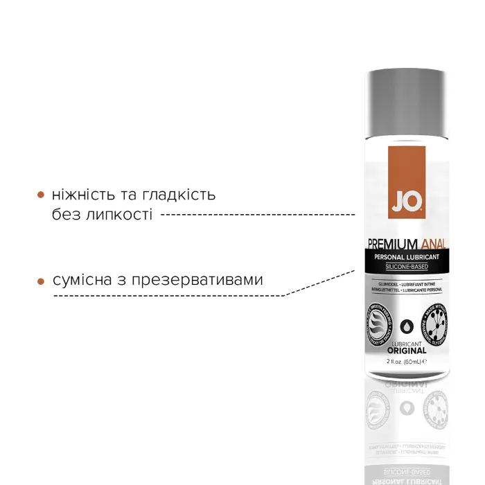 Анальна змазка JO Anal Premium Original 60 мл — фото 4