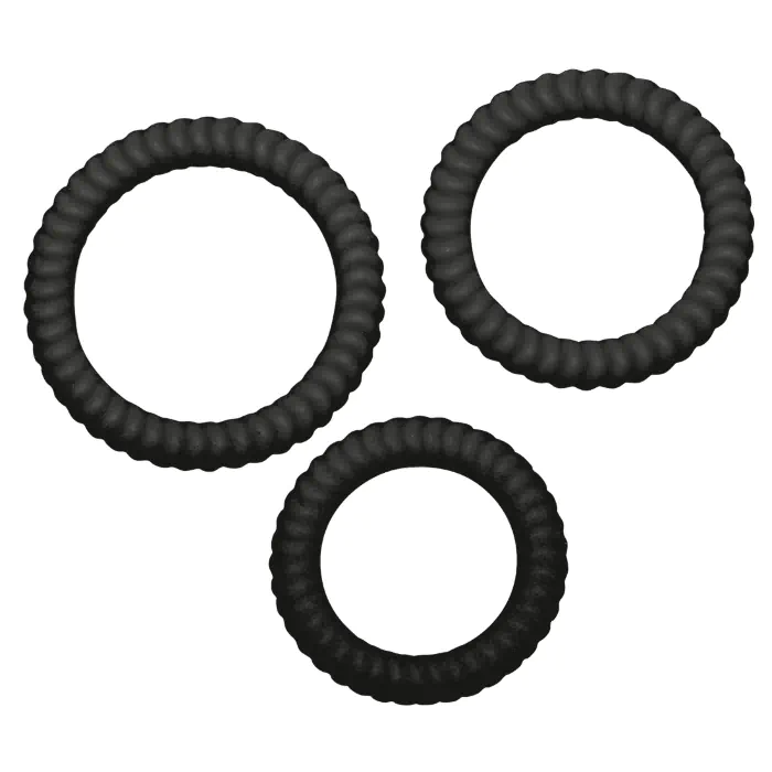 Набір ерекційних кілець You2Toys Lust 3 Black — фото 2