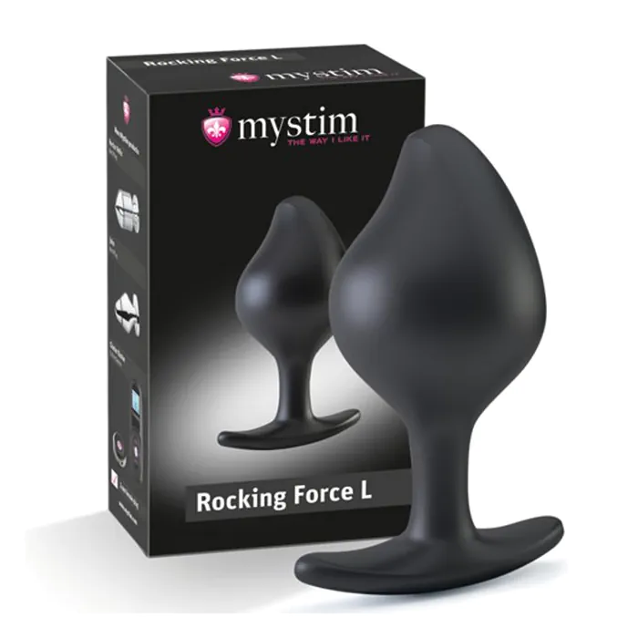 Силіконова анальна пробка Mystim Rocking Force L для електростимулятора — фото 5
