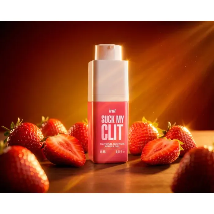 Смоктайзер для клітора Intt Suck My Clit Wild Strawberry 15 мл — фото 7