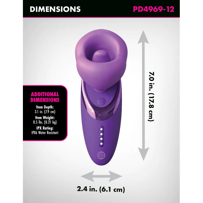Стимулятор Pleasure Sucker Vibrator Purple — фото 7