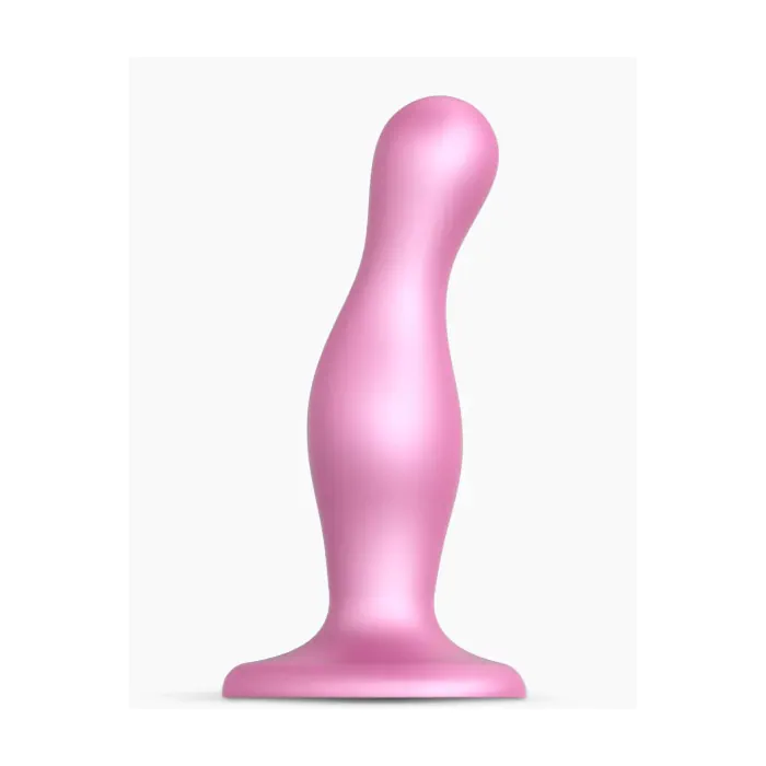Насадка для страпона Strap-On-Me Dildo Plug Curvy Rose Dragee Metallic M