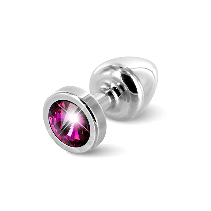 Анальна пробка Diogol Anni Butt Plug Round 25 мм Silver & Pink