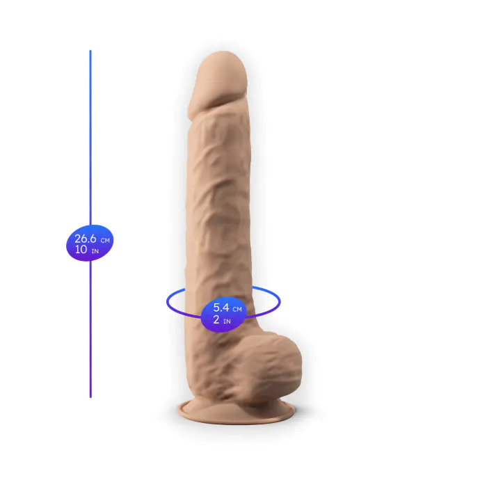 Фалоімітатор SilexD Arnold Flesh 10" — фото 4
