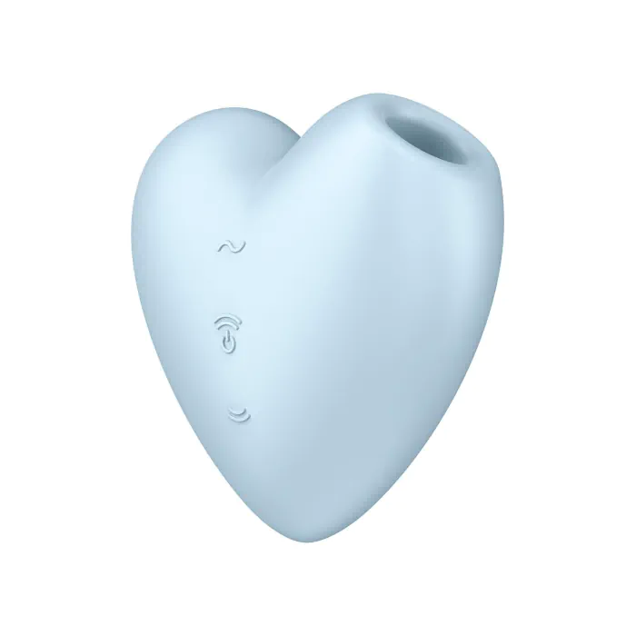 Вакуумний стимулятор з вібрацією Satisfyer Cutie Heart Blue