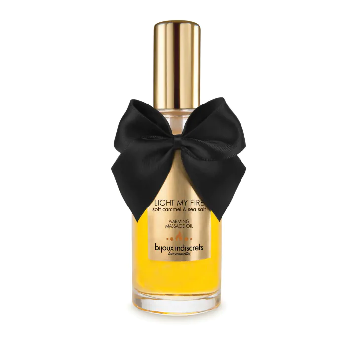 Розігріваюче масло Bijoux Indiscrets Light my Fire Caramel&Sea salt — фото 2