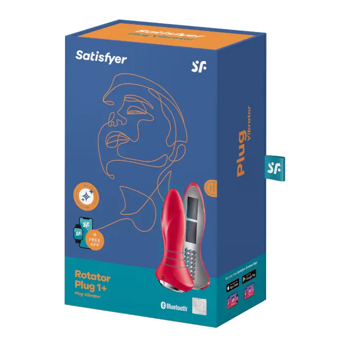 Анальна вібропробка Satisfyer Rotator Plug 1+ red — фото 8