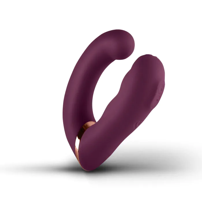 Подвійний вібратор Rocks Off Gemini Burgundy