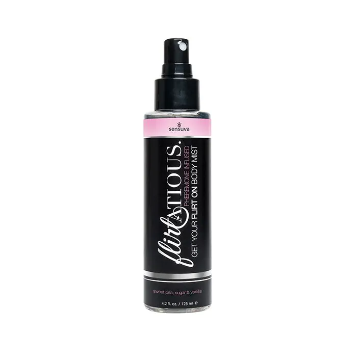 Спрей-міст для тіла з феромонами Sensuva Flirtatious Vanilla Sugar & Sweet Pea 125 мл