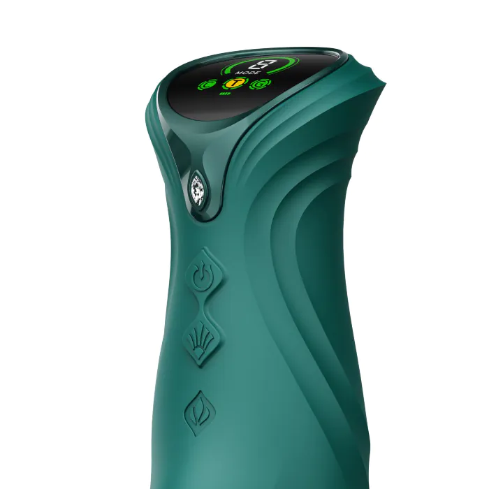 Смарт пульсатор-кролик з вібрацією Zalo Mose 2 Turquoise Green — фото 14
