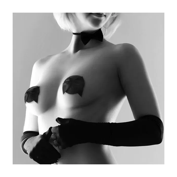 Пестіс Bijoux Indiscrets Burlesque pasties GLITTER and BOW — фото 6