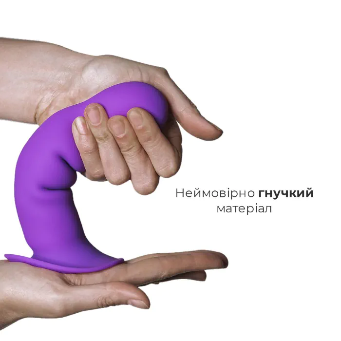 Фалоімітатор на присосці Adrien Lastic Hitsens 3 Purple — фото 3