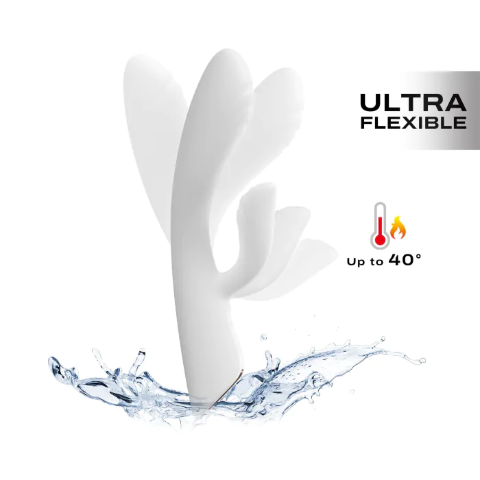 Вібратор Dorcel Flexi Rabbit Vibrator White — фото 2