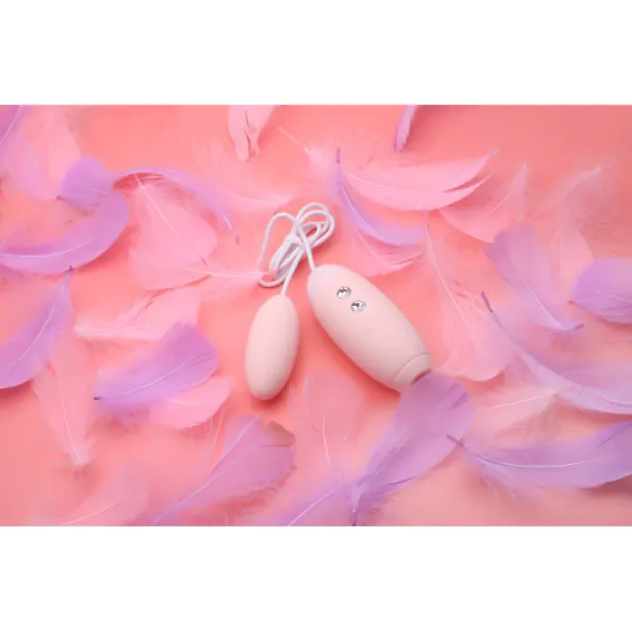 Вакуумний стимулятор з віброяйцем 2-в-1 KissToy Miss VV Pink — фото 3