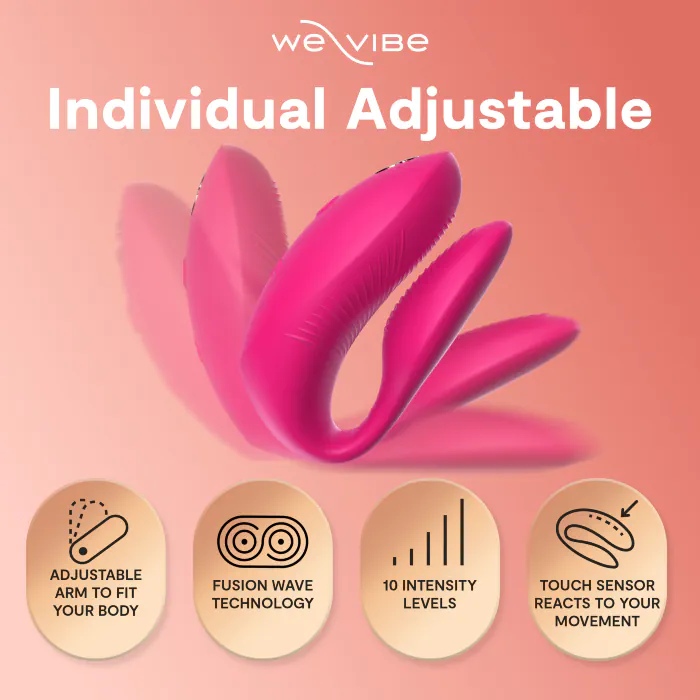 Парний смартвібратор We-Vibe Chorus Pro Electric Pink — фото 36