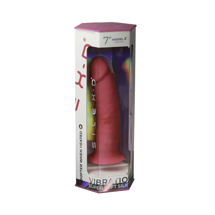 Фалоімітатор з вібрацією SilexD Model 2 Henry Vibro Pink 7" — фото 9